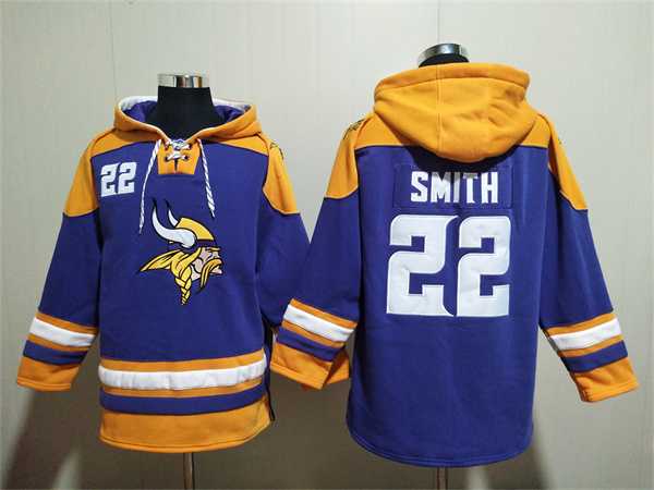 Men's Minnesota Vikings #22 Harrison Smith Purple Yellow Ageless Must-Have Lace-Up Pullover Hoodie,We sell and wholesale Men's Minnesota Vikings #22 Harrison Smith Purple Yellow Ageless Must-Have Lace-Up Pullover Hoodie on line form chian!